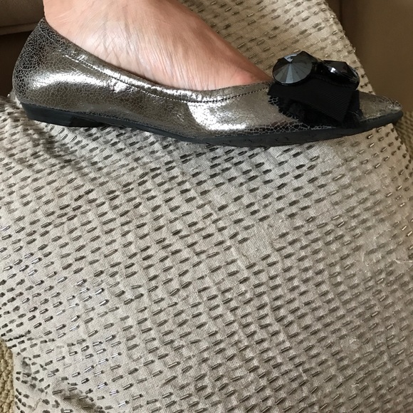 BCBG Shimmery Jeweled Flats - Picture 5 of 6